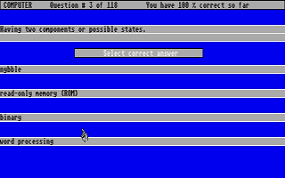 Testmaster atari screenshot